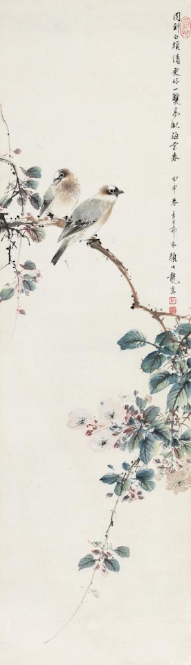 Crabapple And Birds by Yan Bolong