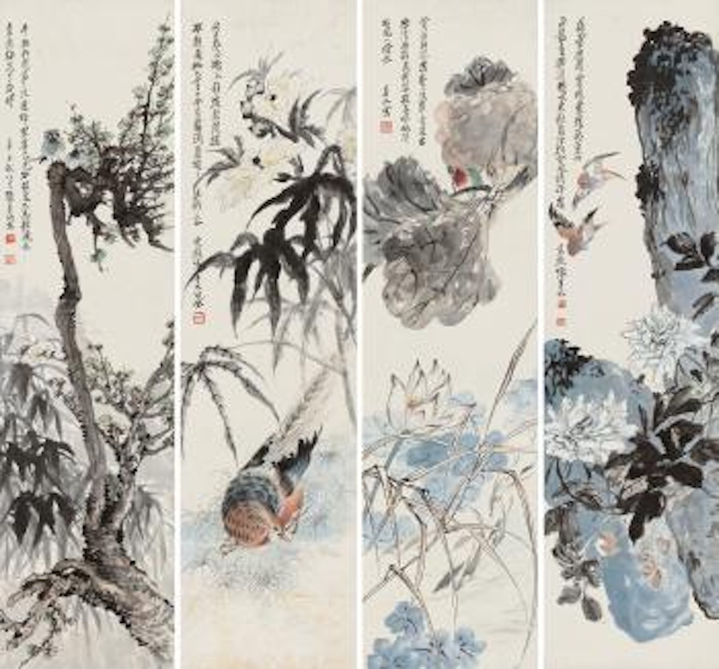 Flowers And Birds by Zhang Shanzi