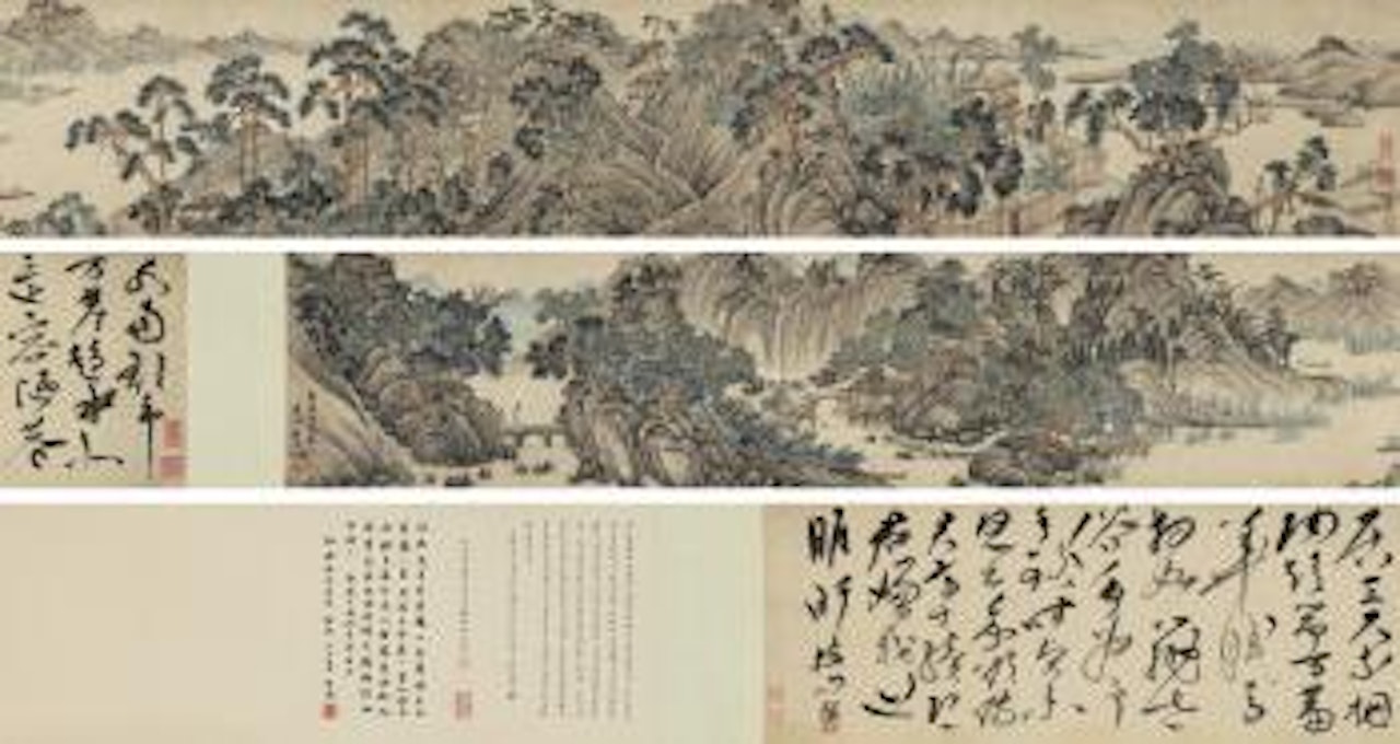 Hermits in Mountain by Shen Zhou by Zhu Yunming (Zhu Zhishan)