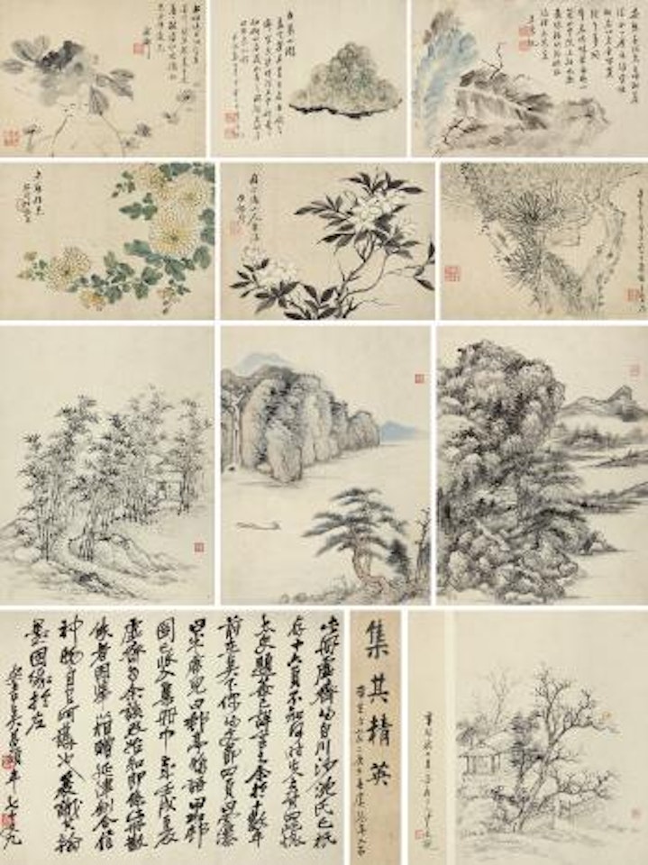 Landscapes, Flowers, Still Life by Chen Hongshou  by Cheng Tinglu  by Dai Xi by Gai Qi