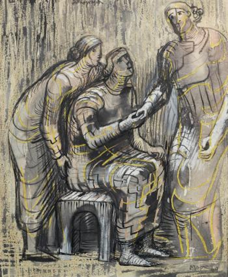 Three Female Figures by Henry Moore