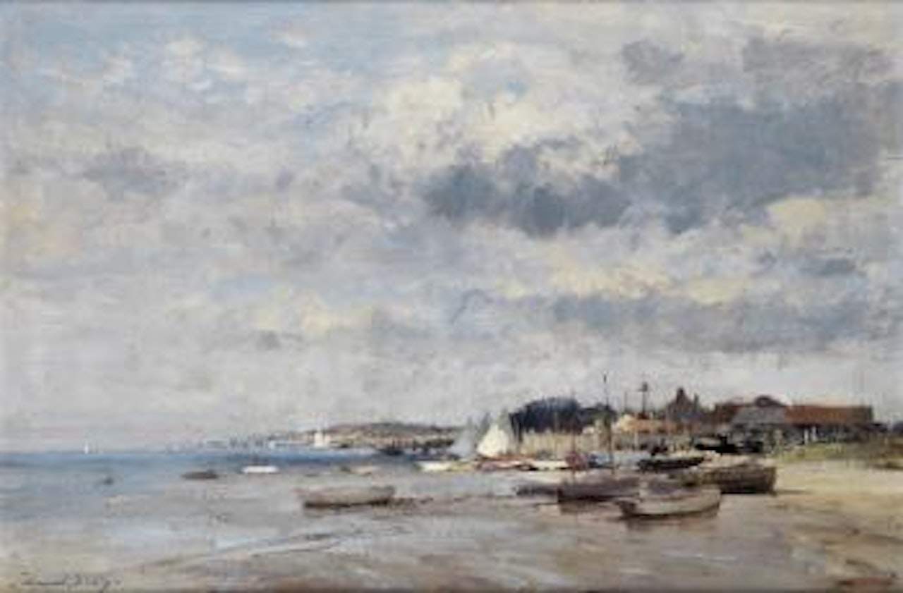 Beach Scene on the Suffolk Coast by Edward Seago