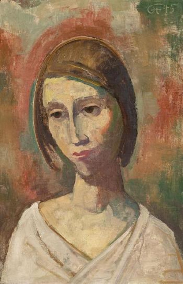 Head Of a Girl by Karl Hofer