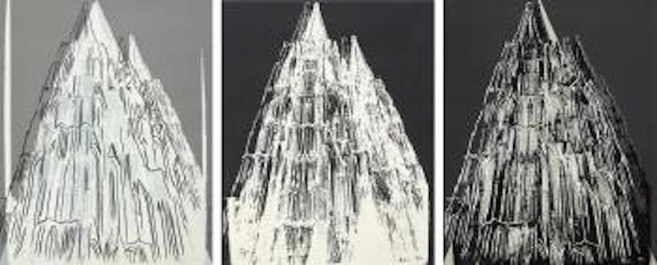 Cologne Cathedral (Black In Black) by Andy Warhol