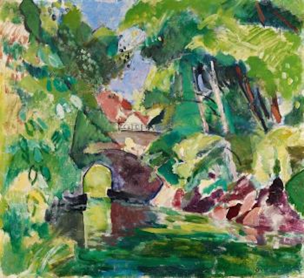 Koenigsallee Bridge by Oskar Moll