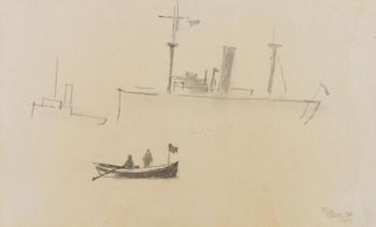 Boote, Helgoland by George Grosz