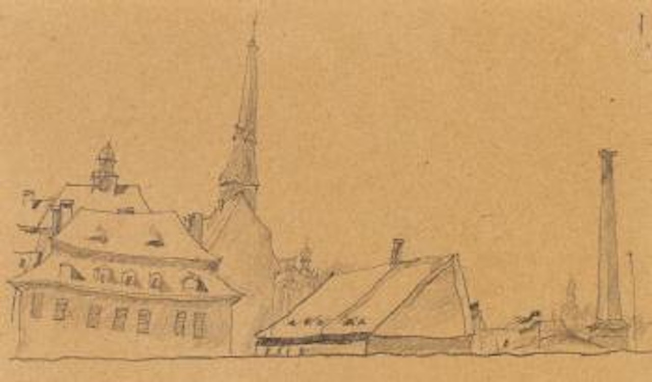 Assorted Lot With Three Views Of Berlin, Südufer by George Grosz