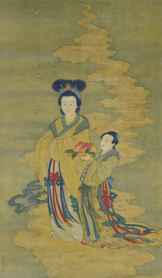 Xi Wangmu Et Adorante by Chinese School