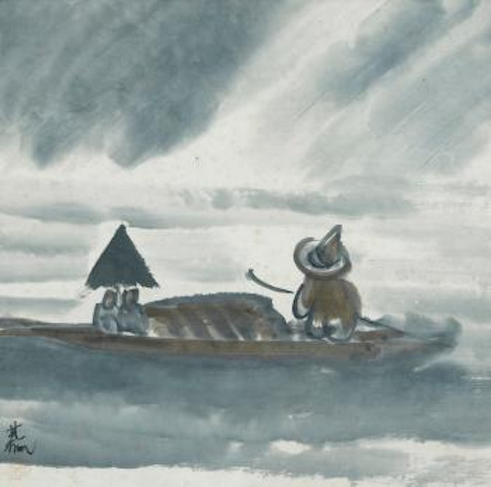 Bâteau de Pêcheurs by Lin Fengmian