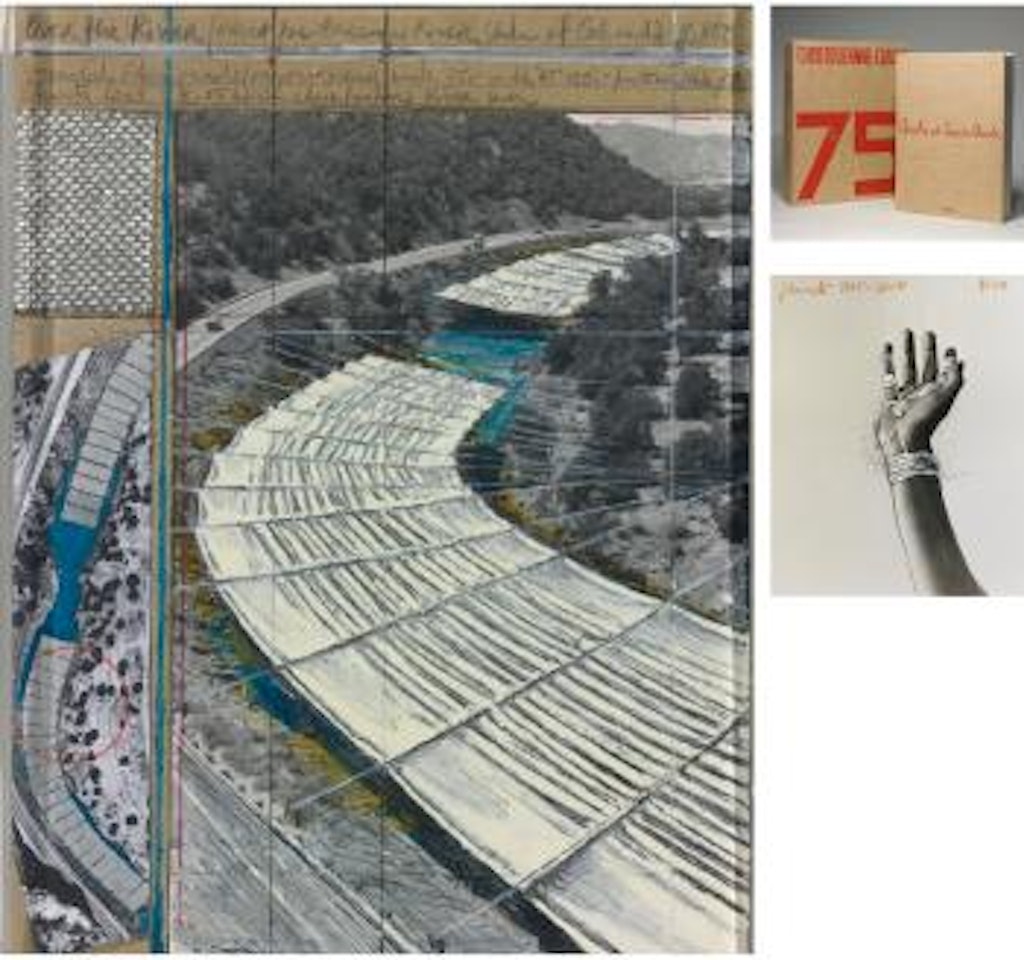 Over The River (Project For Arkansas River, State Of Colorado); Christo And Jeanne-Claude; Project For Jewelry On Jeanne-Claude's Hand by Christo