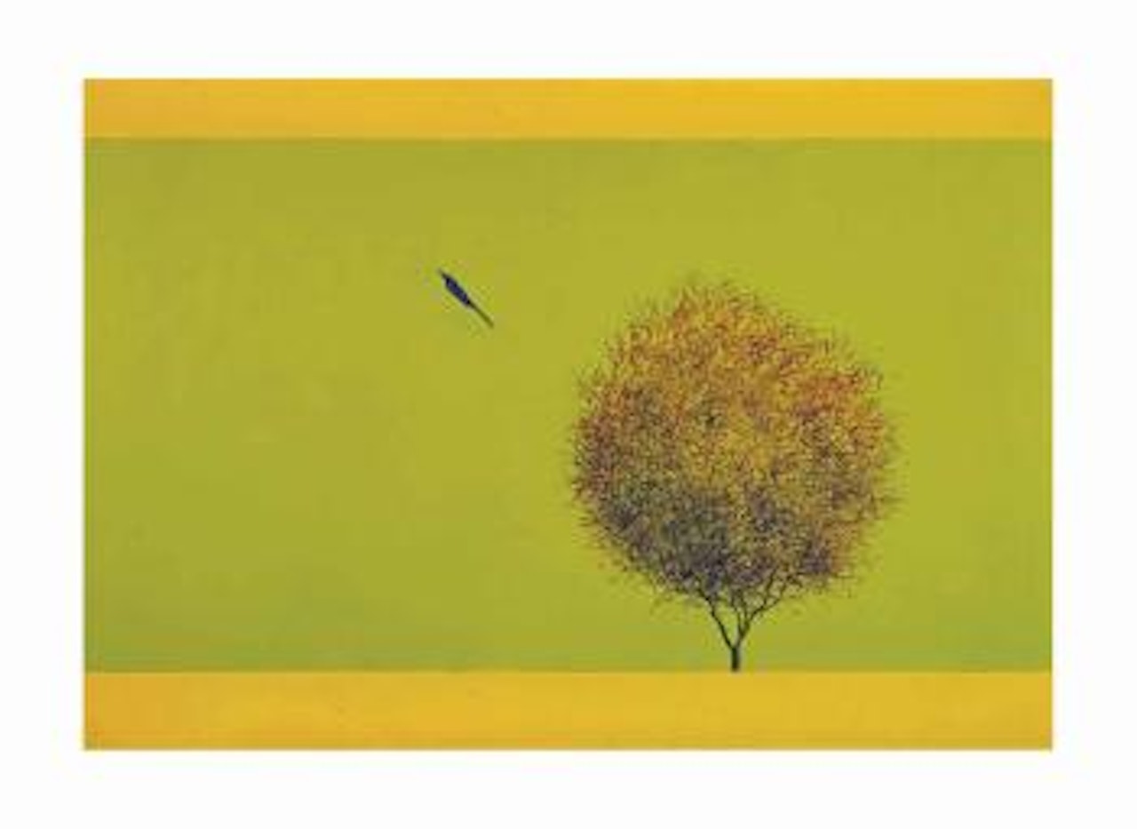 Untitled (Bird and Tree) by Jagdish Swaminathan
