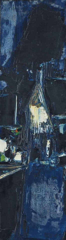 Untitled (Blue landscape) by Sayed Haider Raza