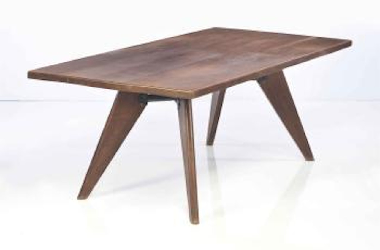 Table S.A.M. bois by Jean Prouvé