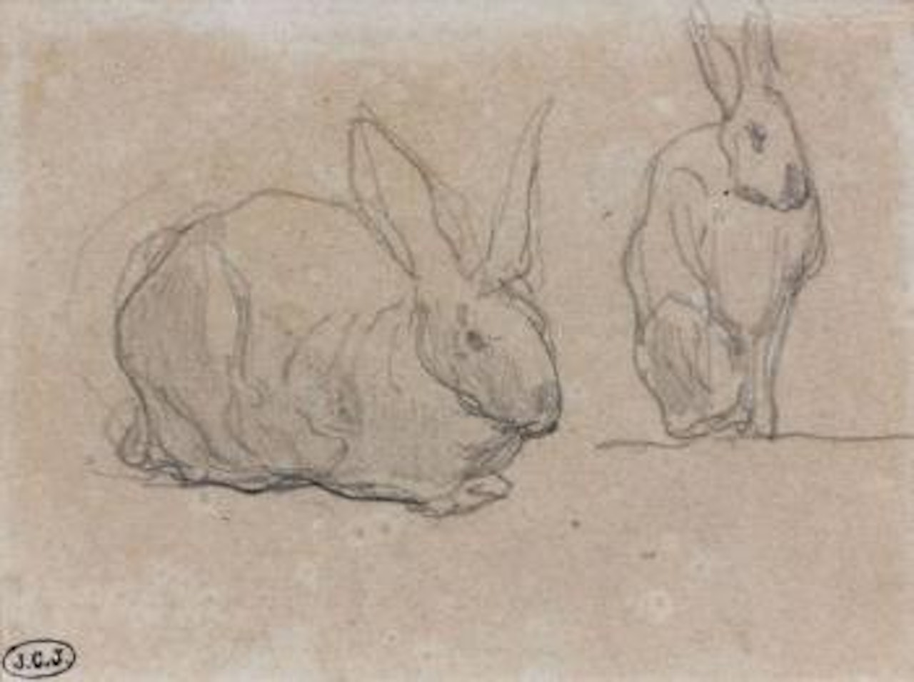 Les Lapins by Eugène Boudin