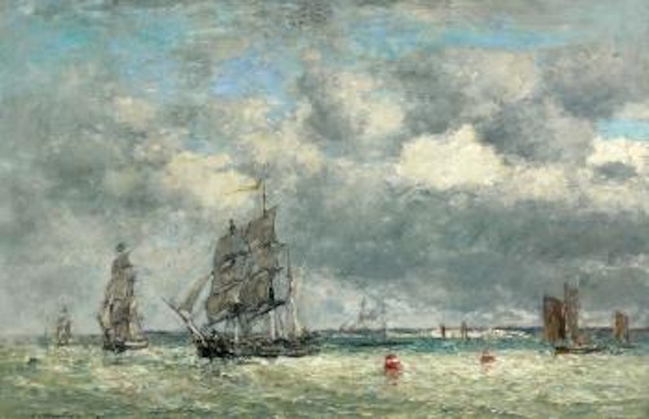 Camaret. La Rade by Eugène Boudin