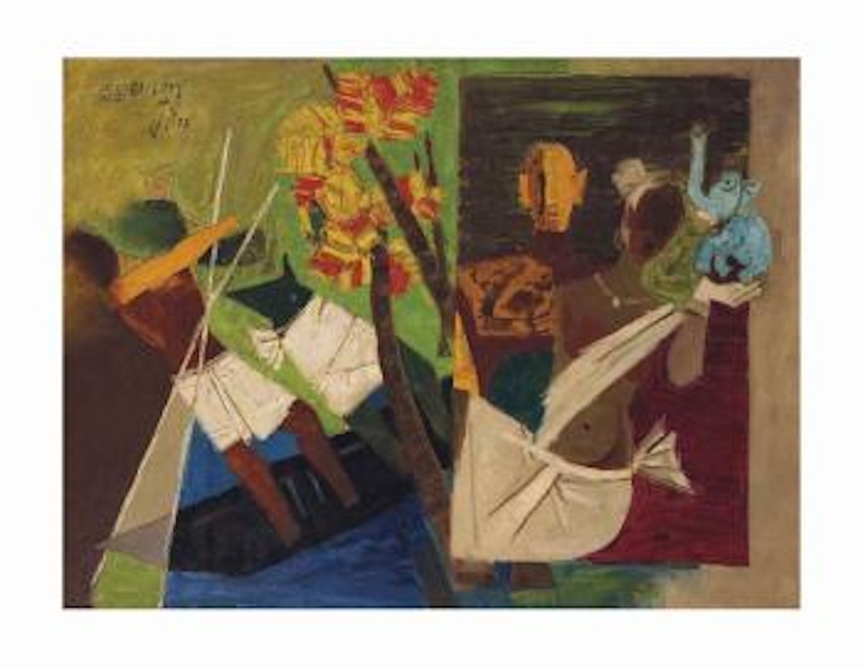Untitled (Kerala) by M.F. Husain