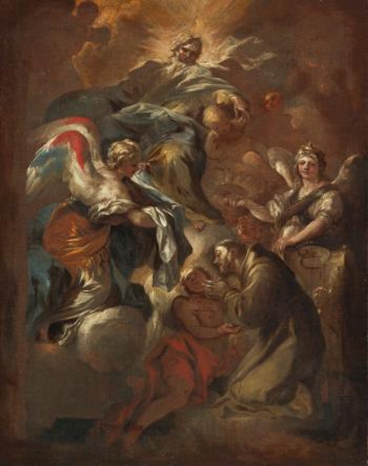 Saint Francis Refuses The Priesthood, a Bozzetto by Francesco Solimena