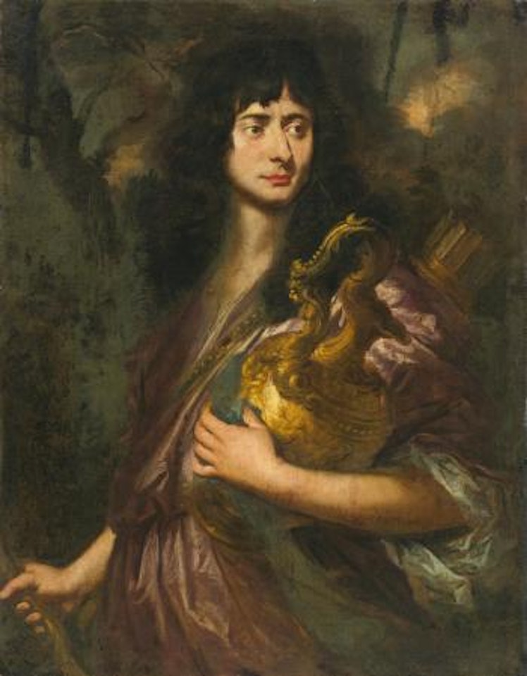 Portrait Of a Young Man Holding An Urn by Florentine School