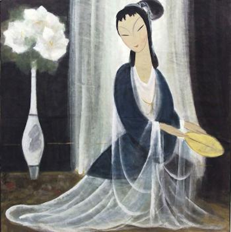 Lady Dancing with a Fan by Lin Fengmian