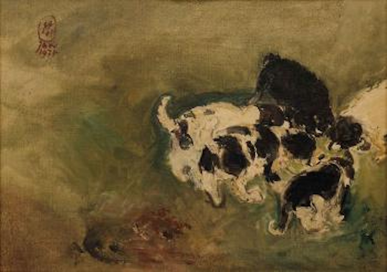 Puppies by Sindutomo Sudjojono