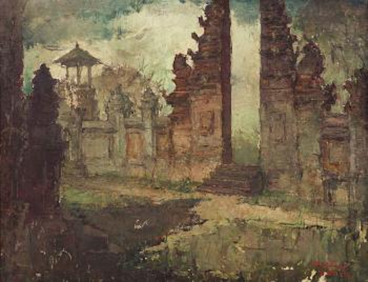 Pura Bali (A Balinese Temple Gate) by Lee Man Fong