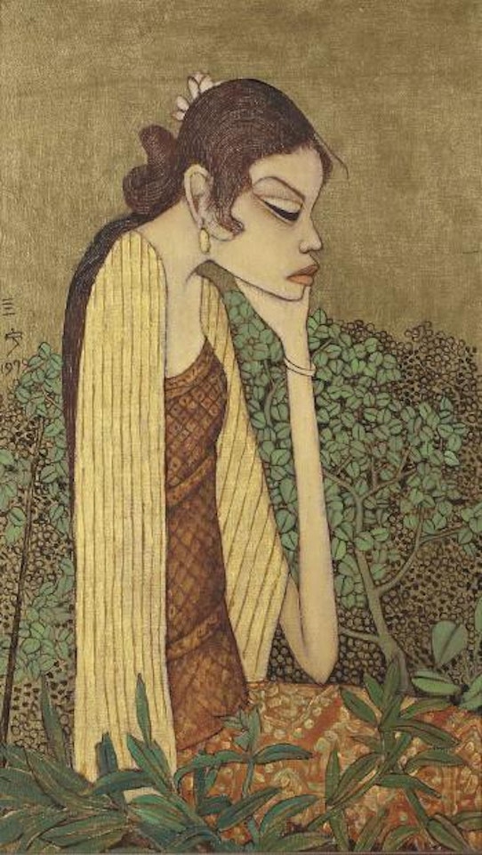 Thinking by Cheong Soo Pieng