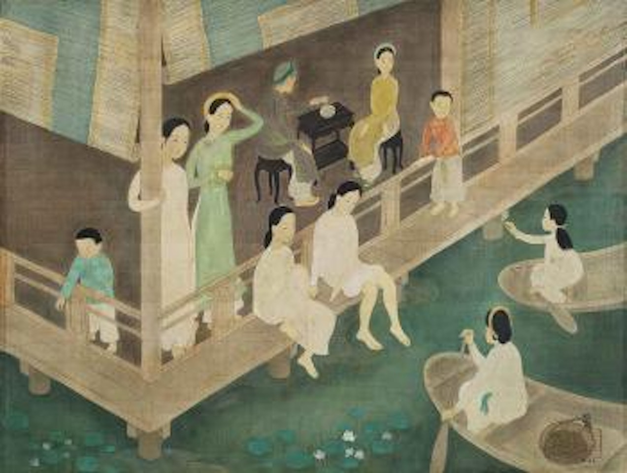 Gathering at the Pavilion by Mai Trung Thu