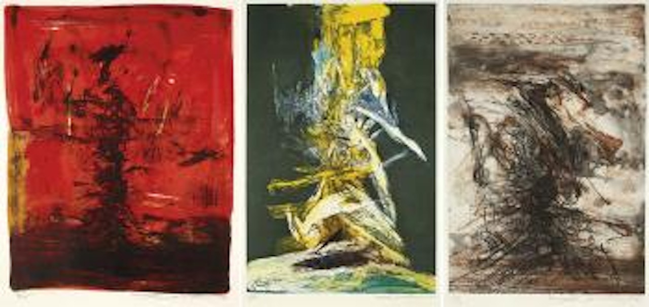Untitled; Untitled; & Untitled by Zao Wou-Ki
