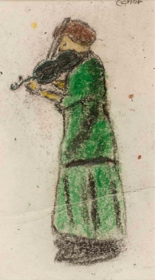 The fiddle player by William Conor