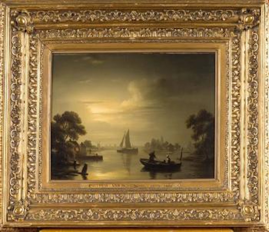 Navigation au clair de lune by Petrus van Schendel