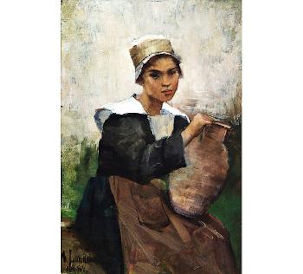 Bretonne with a pot by Amelie Lundahl
