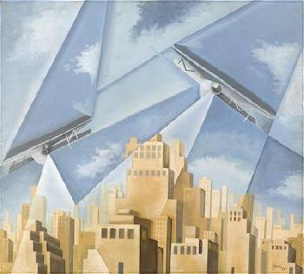 Attacco aereo by Tullio Crali
