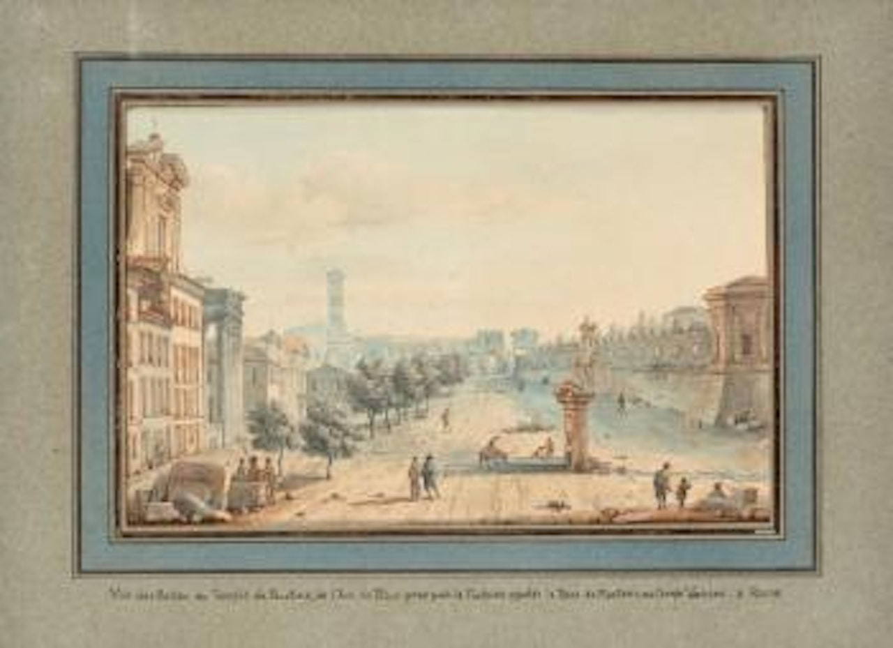 Vue du Campo Vaccino à Rome by Victor Jean Nicolle