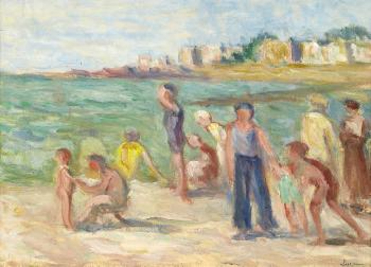 La baignade by Maximilien Luce