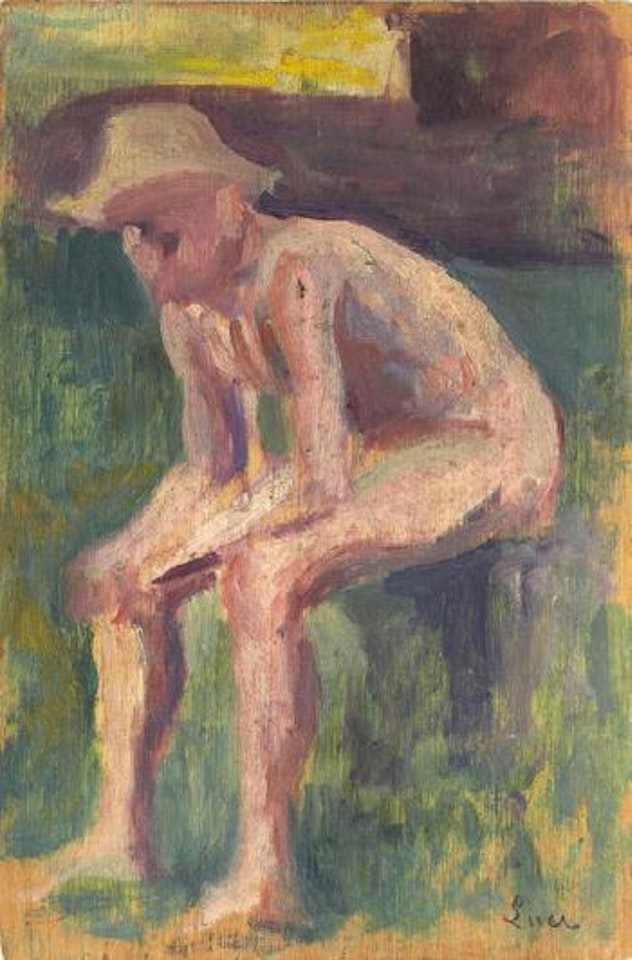 Baigneur au chapeau by Maximilien Luce