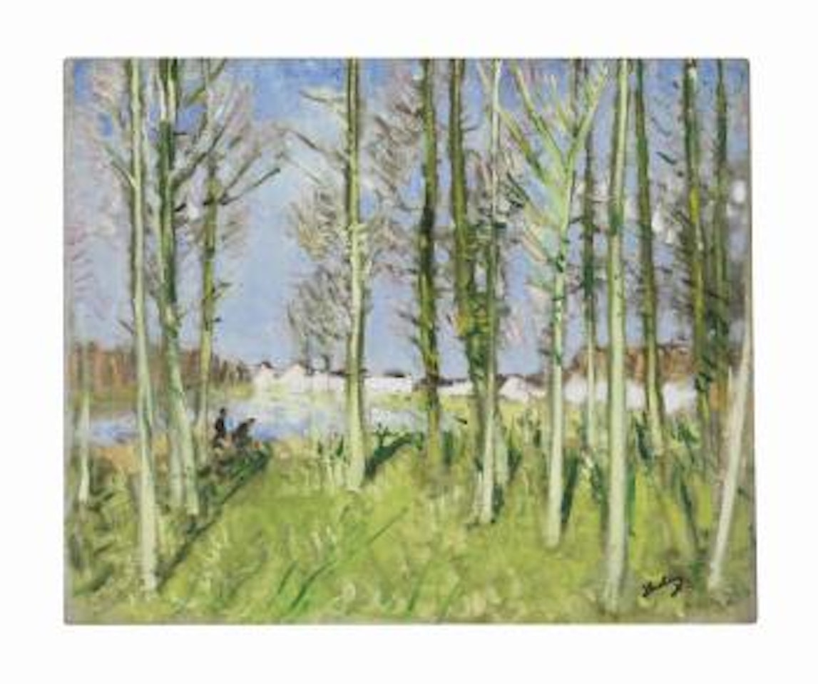 Scène de printemps by Pierre Eugène Montezin