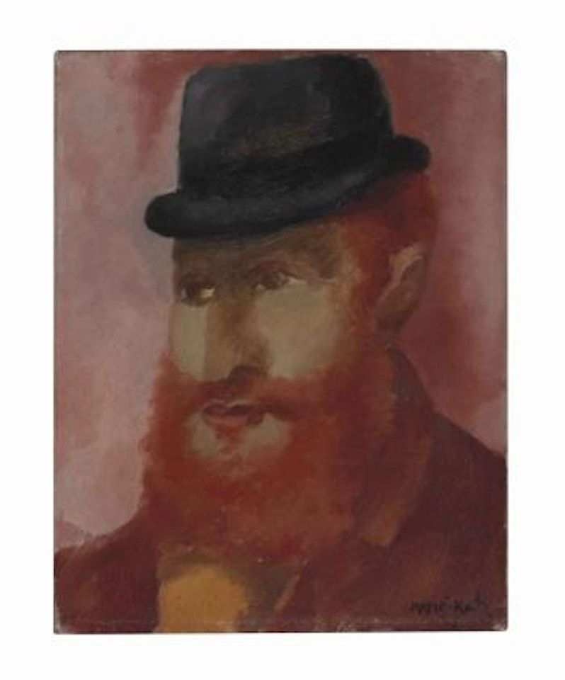 Head of Man in Bowler Hat by Emmanuel Mané-Katz
