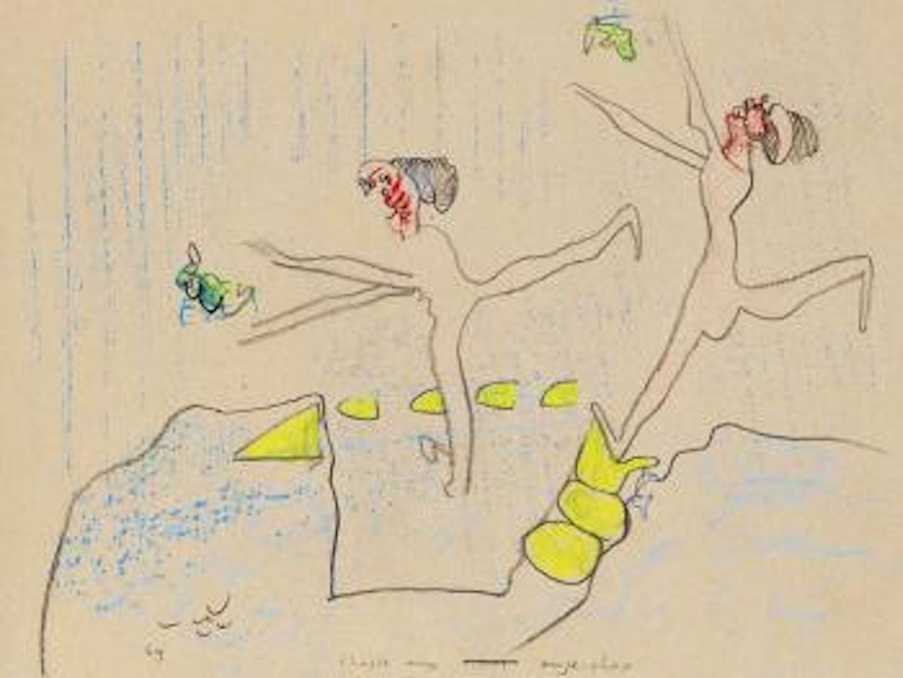 Chasse aux anje-choix by Roberto Matta