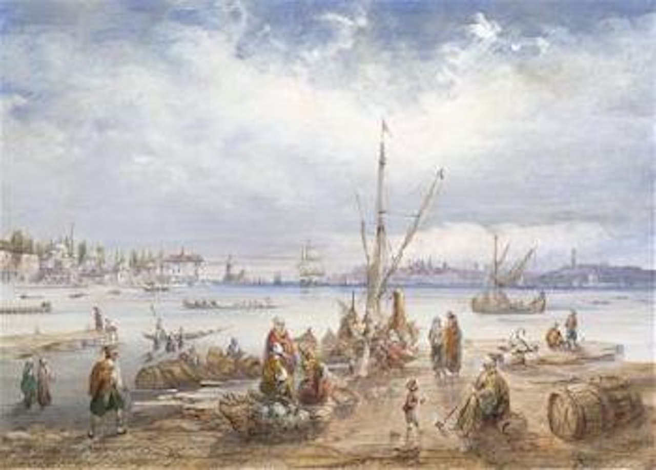 View of the Asian and European Parts of Istanbul by Carlo Bossoli