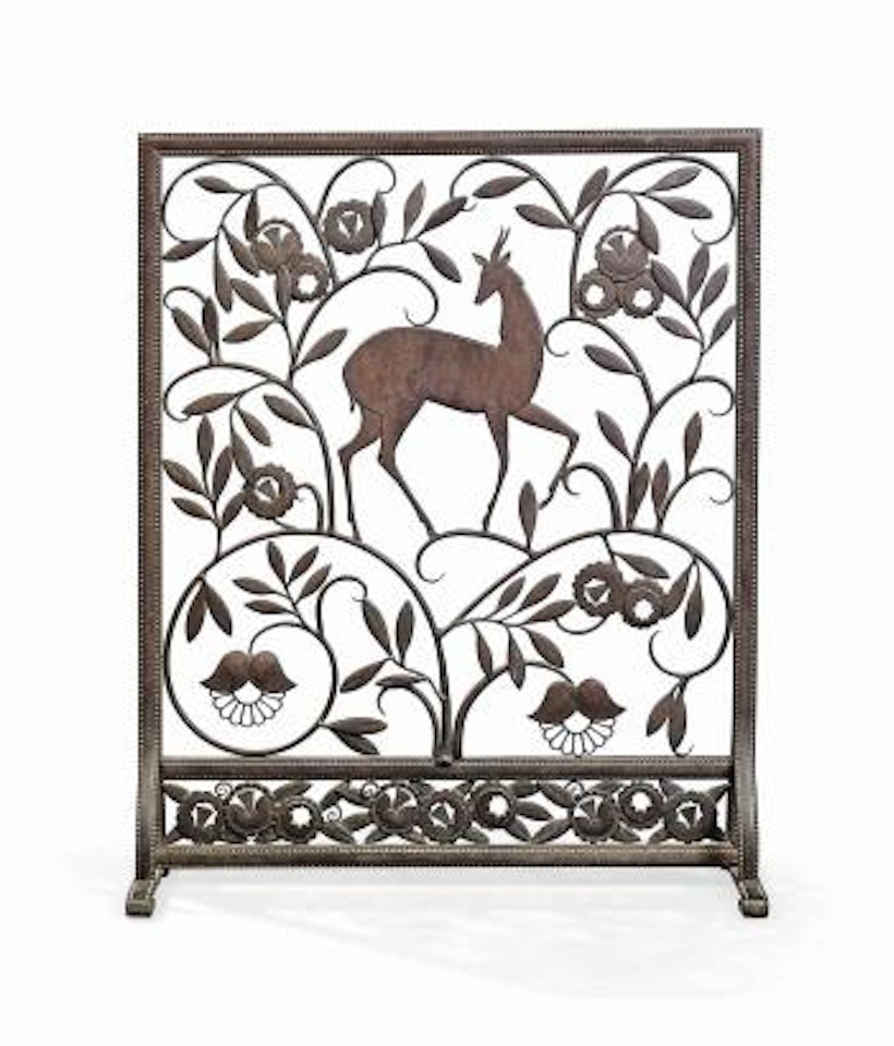 'La Biche Dans La Forêt' Wrought-iron Firescreen by Edgar Brandt