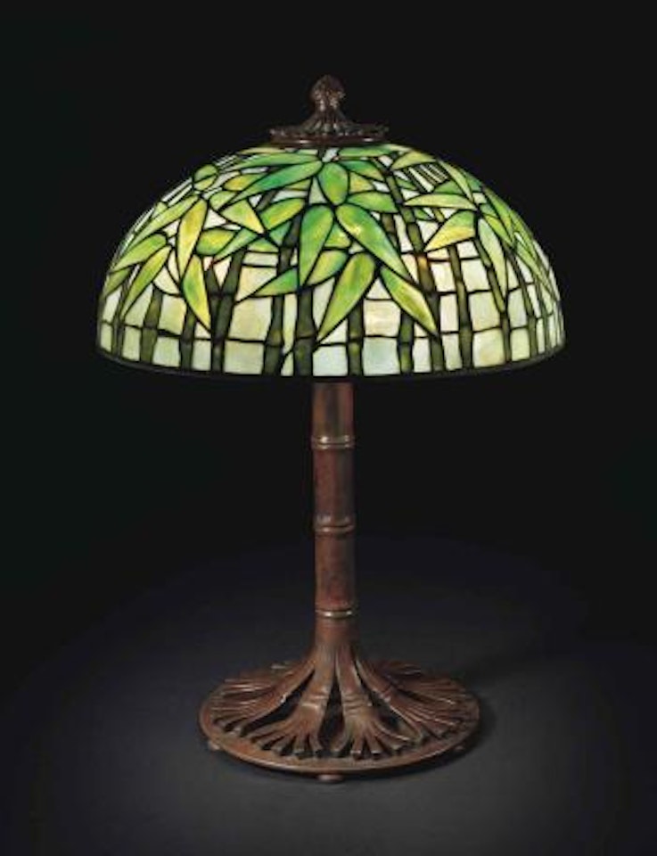 A 'Bamboo' Table Lamp by Tiffany Studios