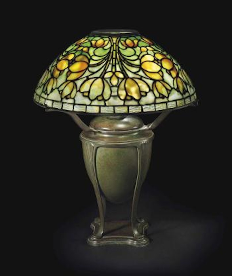 A 'Crocus' Table Lamp by Tiffany Studios