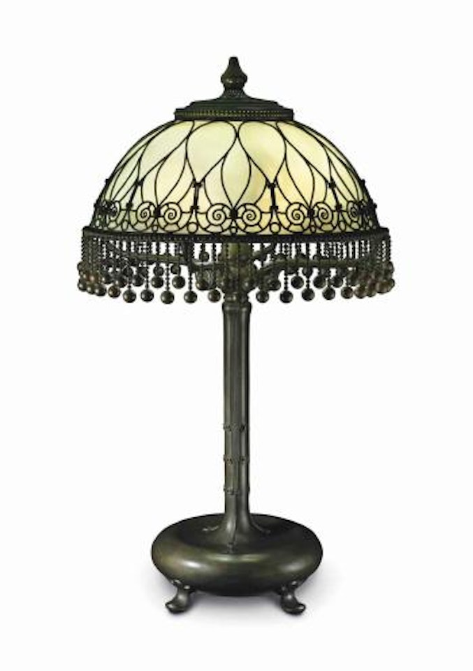 A Filigree Table Lamp by Tiffany Studios