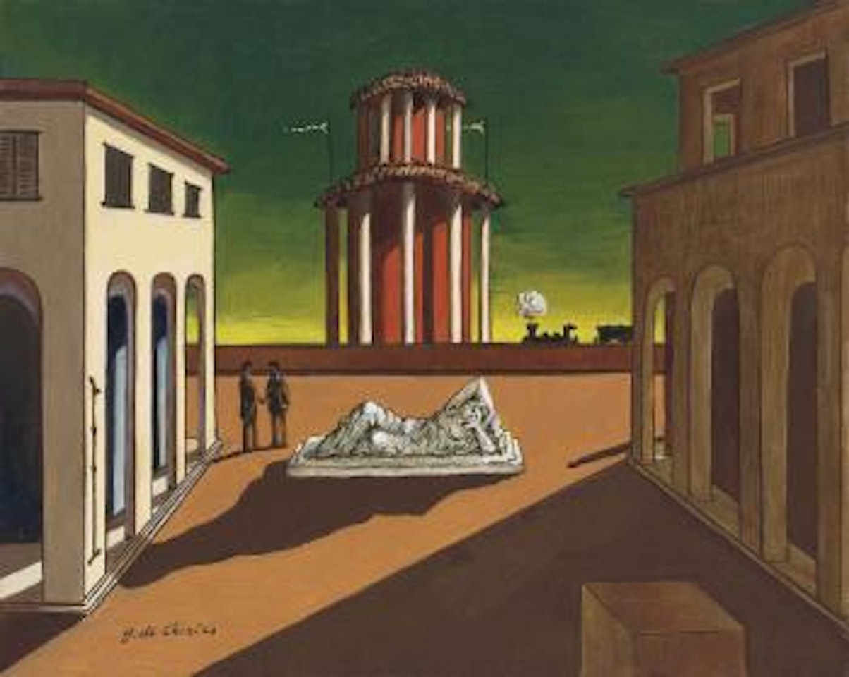 Piazza d'Italia con Arianna by Giorgio de Chirico