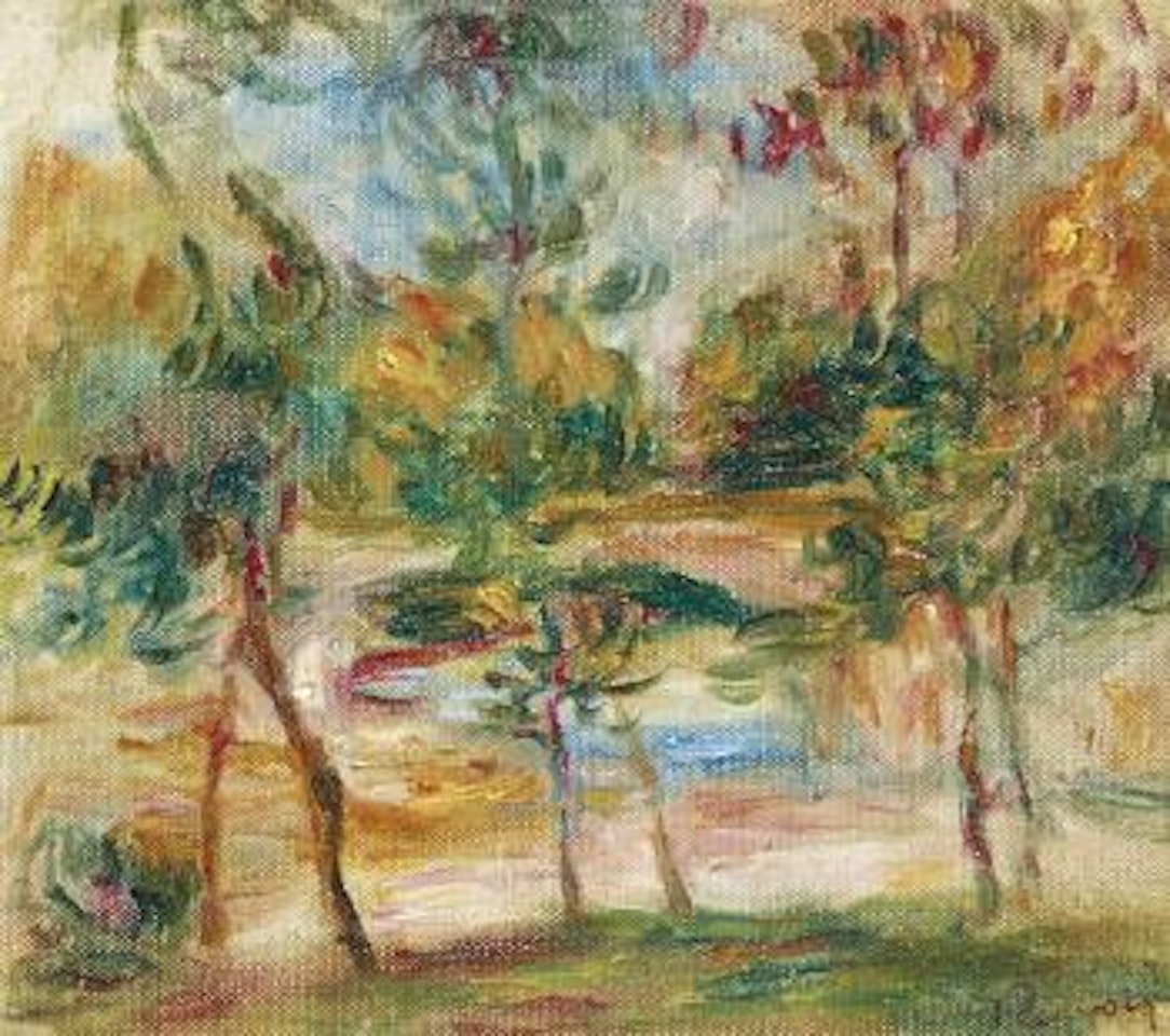 Le pont de Villeneuve by Pierre-Auguste Renoir