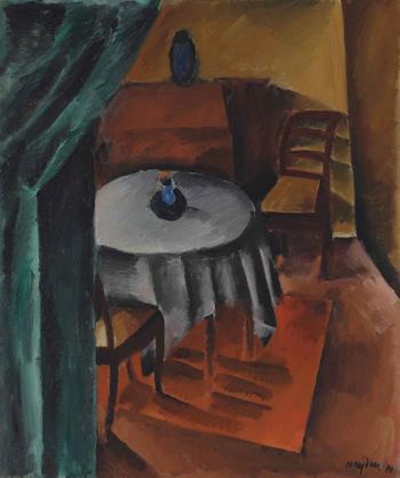 Intérieur rouge by Henri Hayden