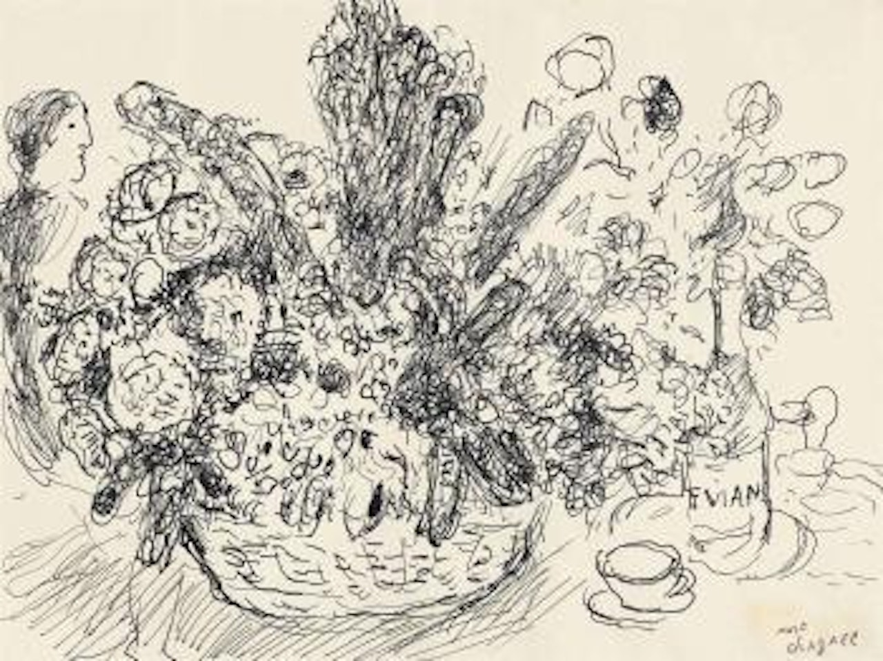 La corbeille de fleurs by Marc Chagall