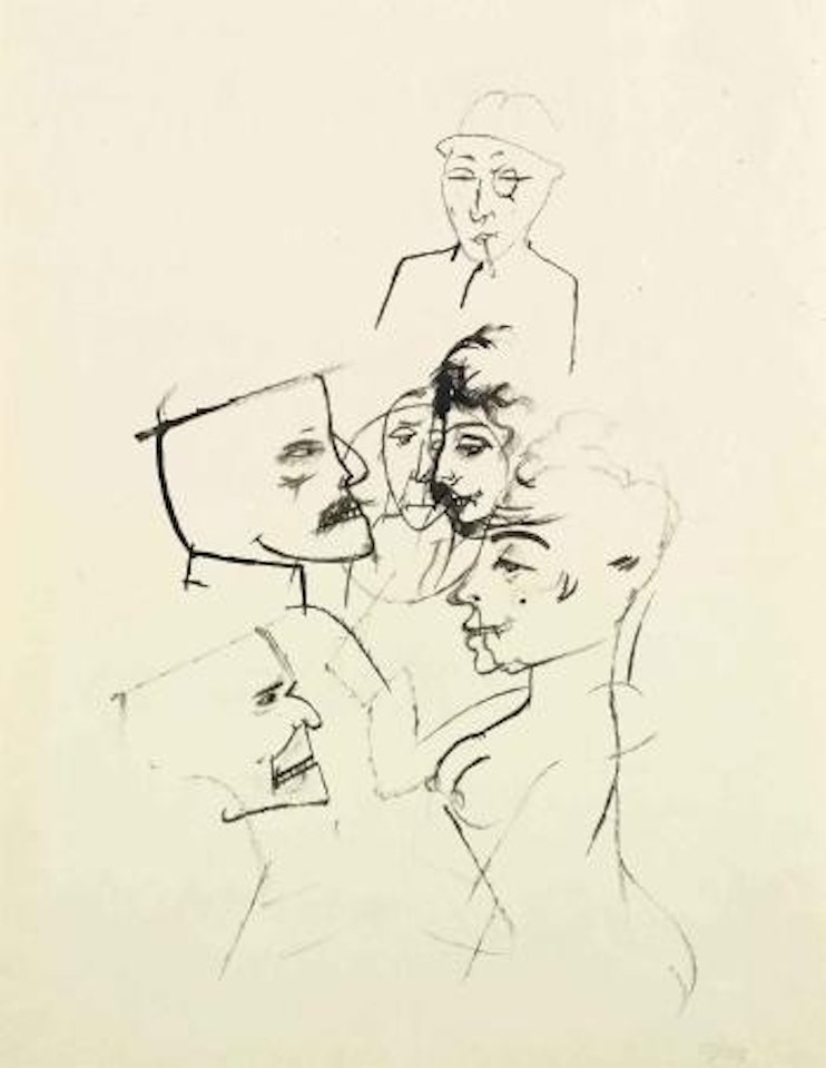 Im Café by George Grosz