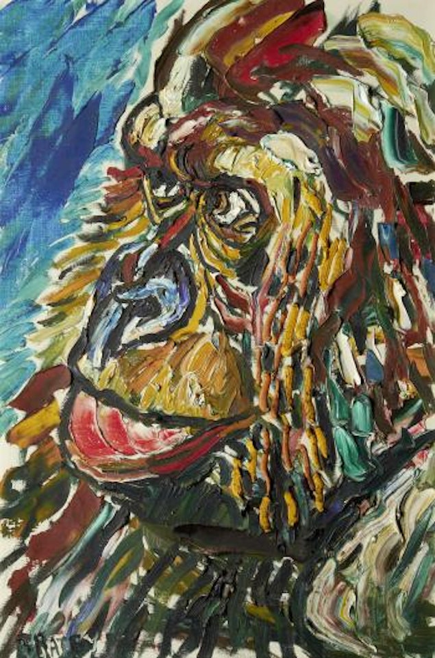 Guy the gorilla by John Bratby