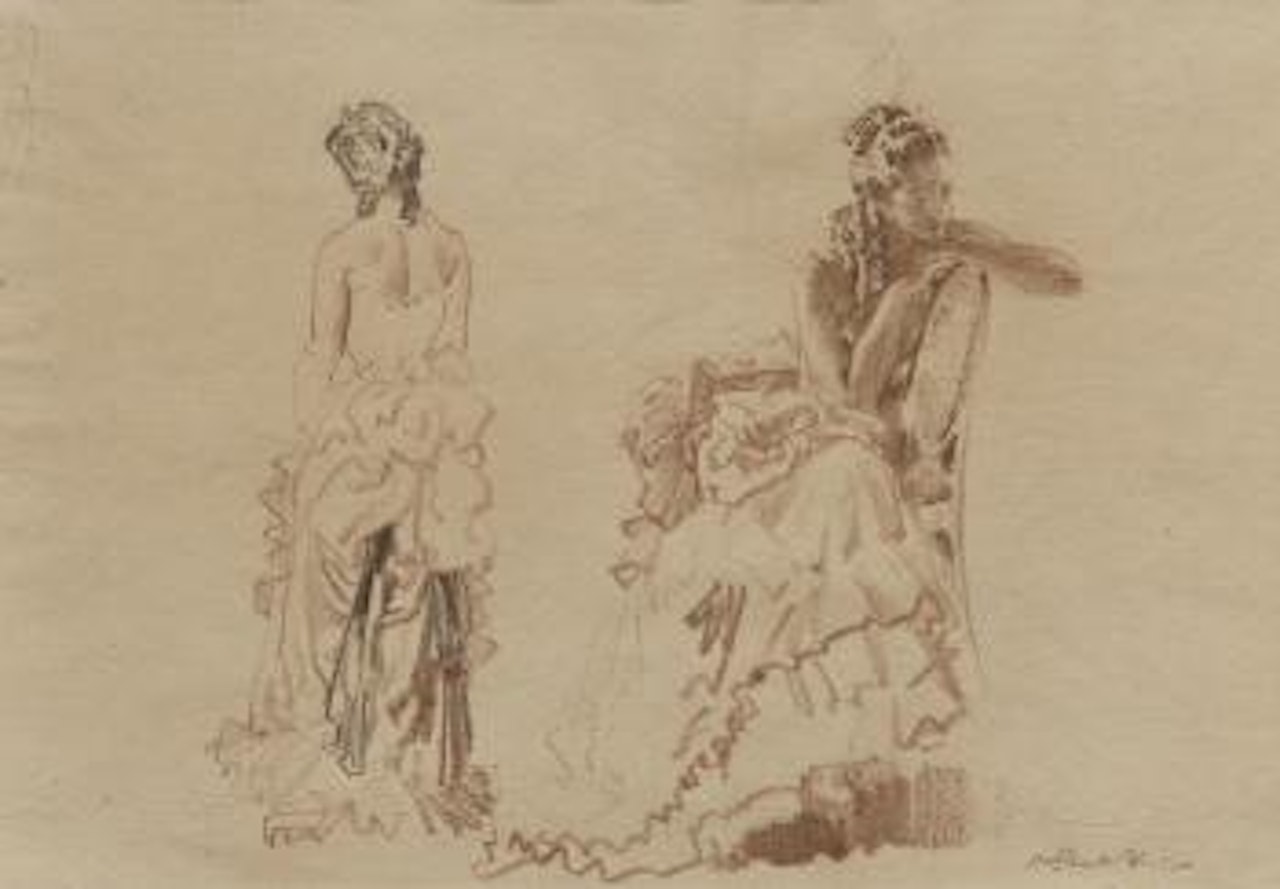 Study of two women by William Russell Flint